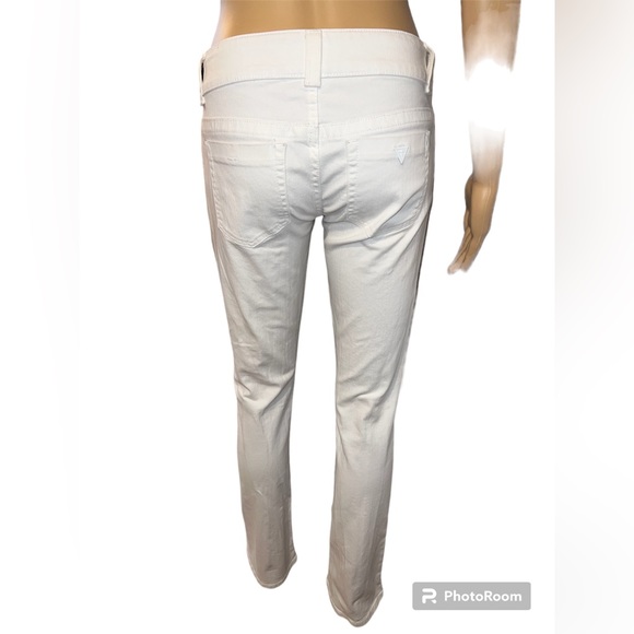 GUESS  white jeans daredevil boot cut  sz 27 - Picture 4 of 6